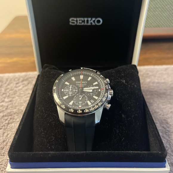 SEIKO Multi functional CHRONOGRAPH with tachymeter . - Picture 3 of 6